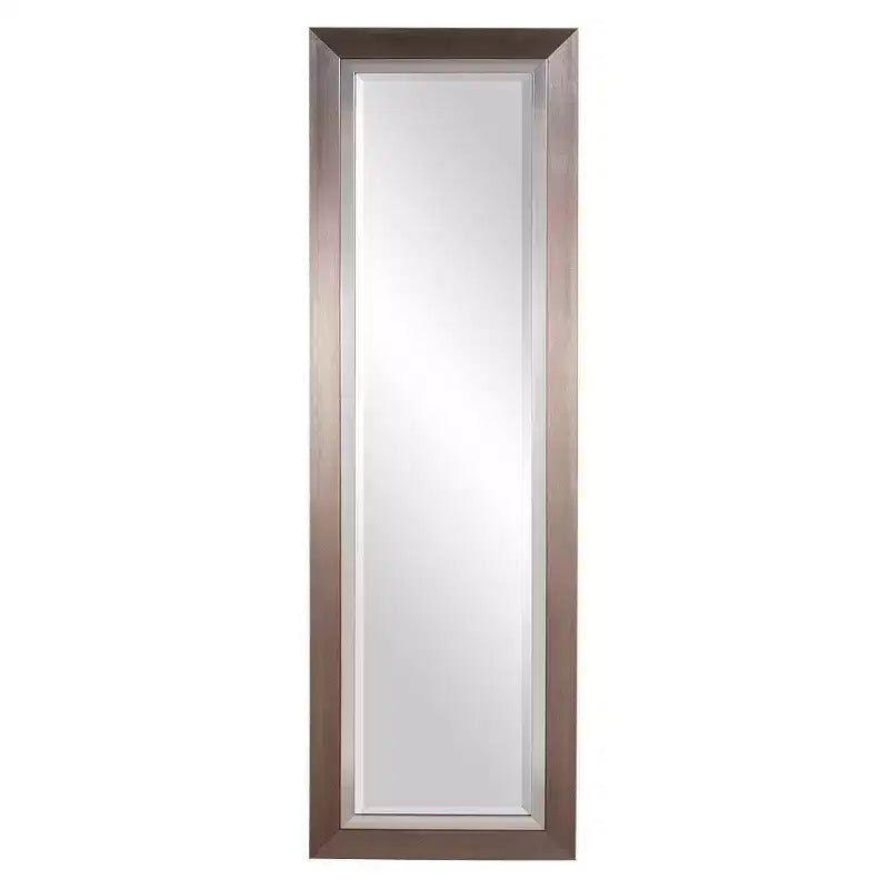 Rectangle Chicago Decorative Wall Mirror Silver - Howard Elliott: Elegant Tall &amp;#38; Large, Beveled Glass, No Assembly Required