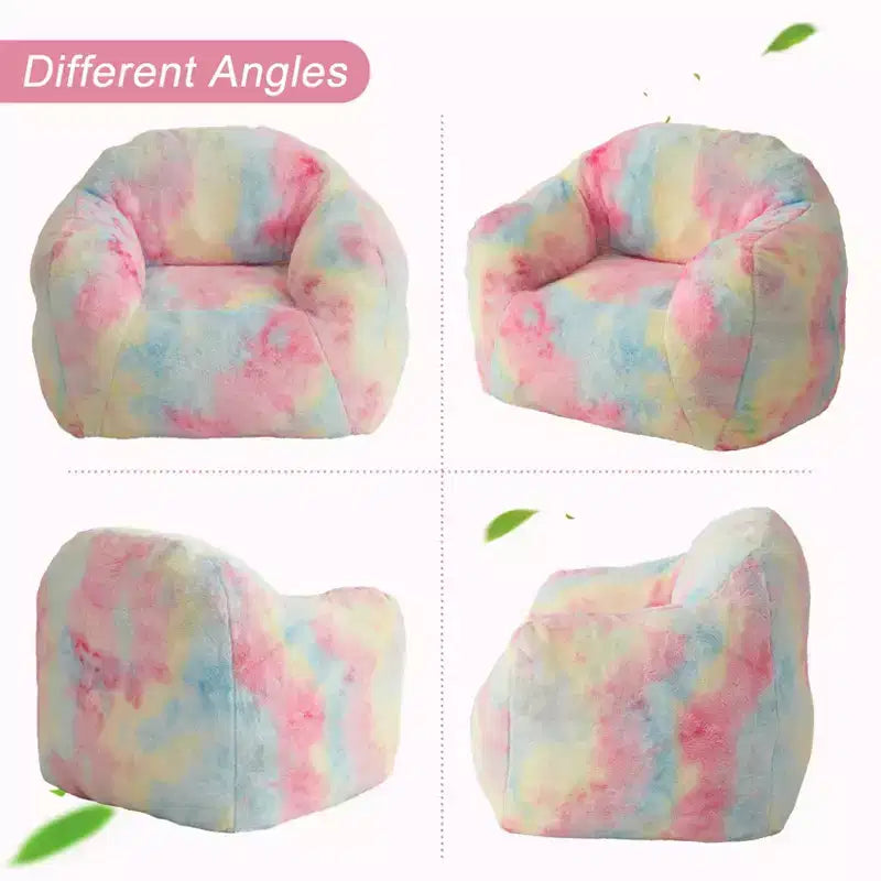 Pouf géant en fausse fourrure rembourré de mousse, canapé douillet et décontracté pour adultes