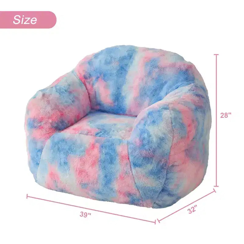 Pouf géant en fausse fourrure rembourré de mousse, canapé douillet et décontracté pour adultes