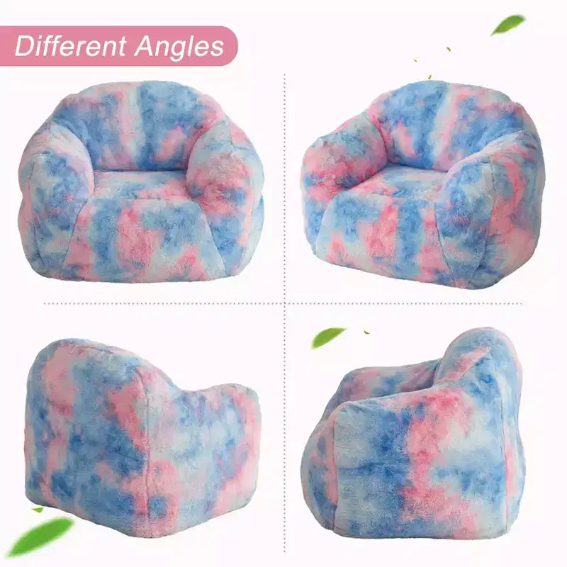 Pouf géant en fausse fourrure rembourré de mousse, canapé douillet et décontracté pour adultes