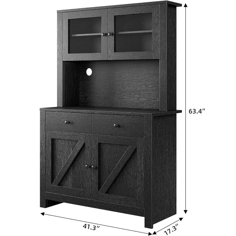 Meuble de rangement de cuisine avec étagères