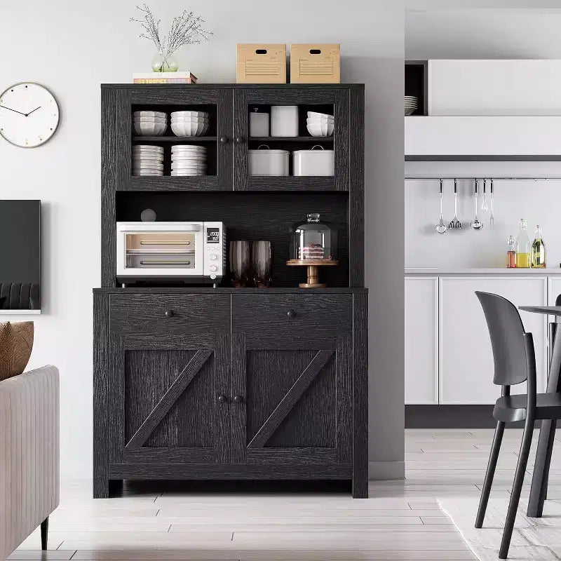Meuble de rangement de cuisine avec étagères