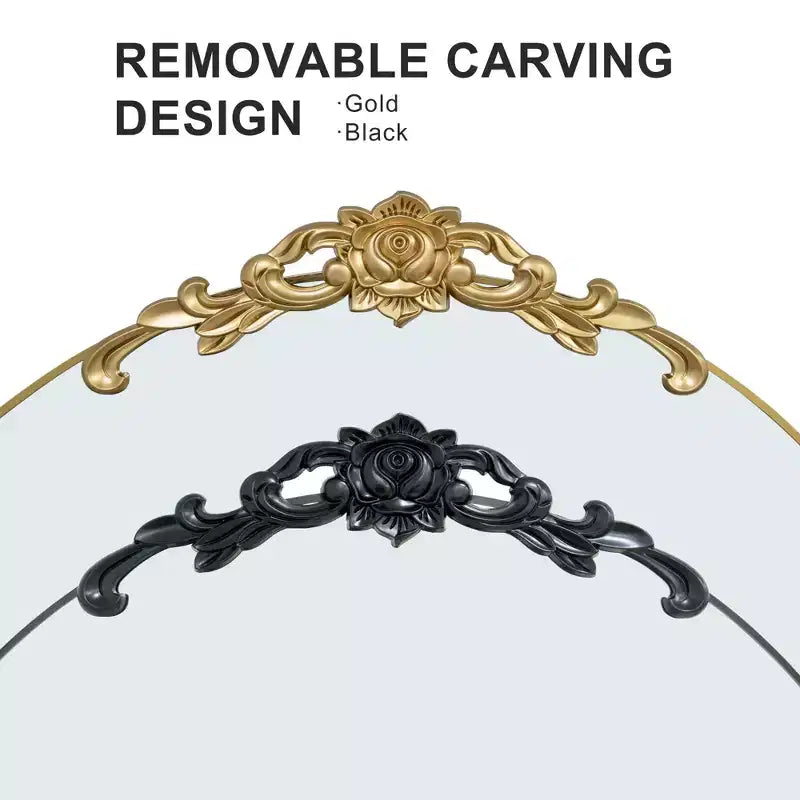 Miroir pleine longueur en aluminium noir à cadre mince à angle droit avec support