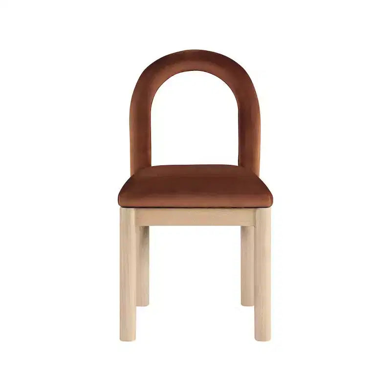 Chaise de salle à manger en velours