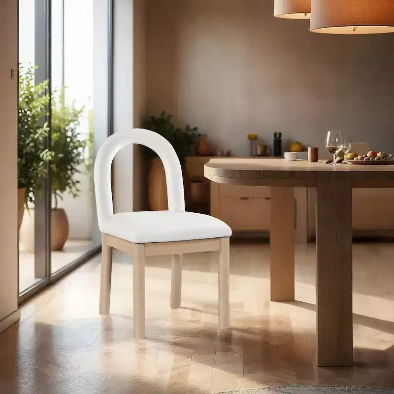 Chaise de salle à manger en velours
