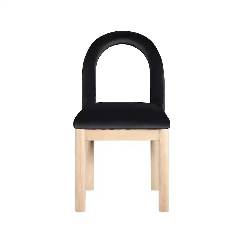 Chaise de salle à manger en velours