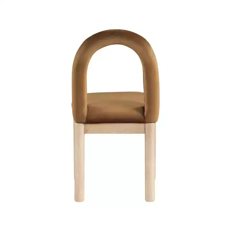 Chaise de salle à manger en velours