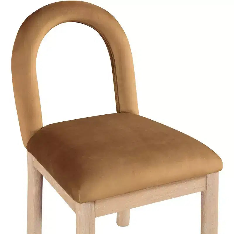 Chaise de salle à manger en velours