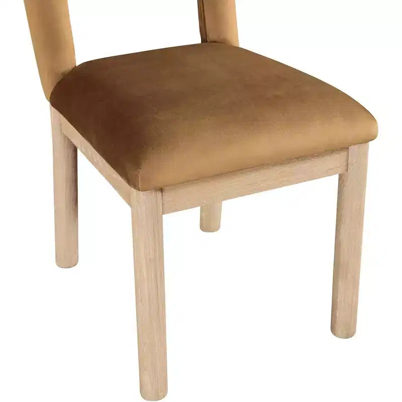 Chaise de salle à manger en velours