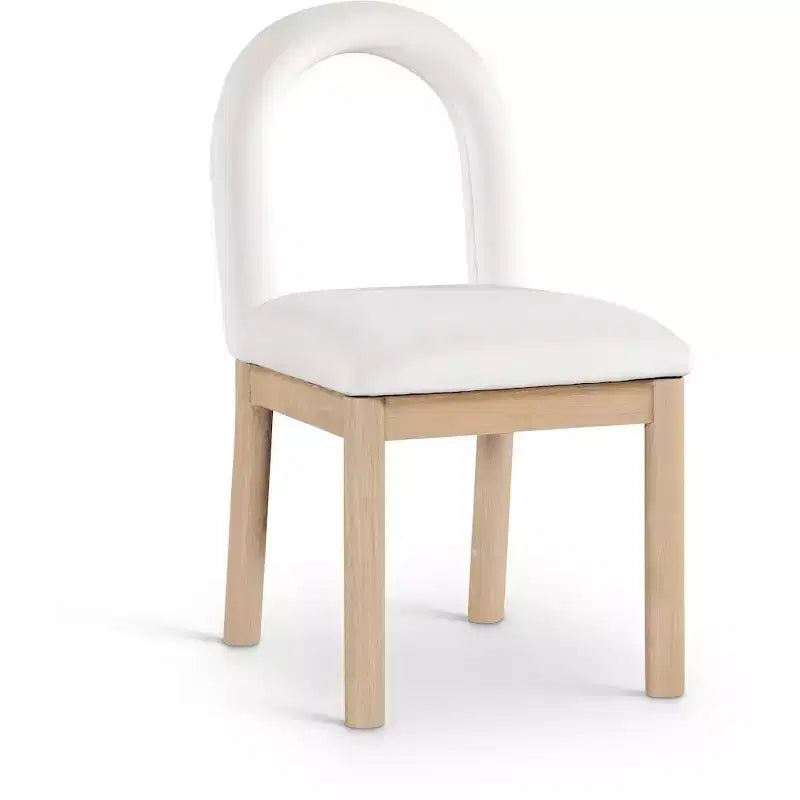 Chaise de salle à manger en velours