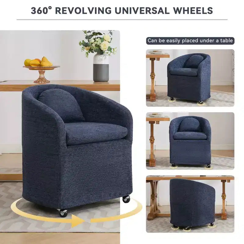 Chaises de salle à manger modernes, chaises de salle à manger confortables en chenille