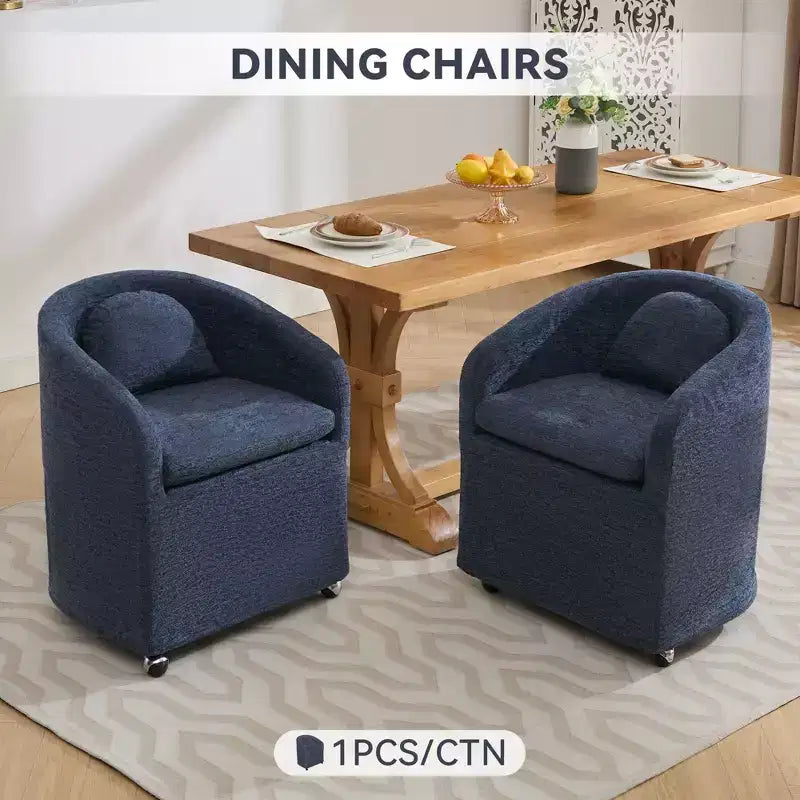 Chaises de salle à manger modernes, chaises de salle à manger confortables en chenille