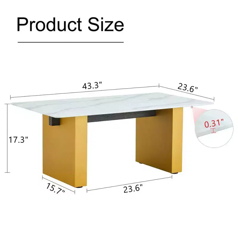 Table de bar robuste Panneaux épais Patins réglables Conception de rangement sécurisée