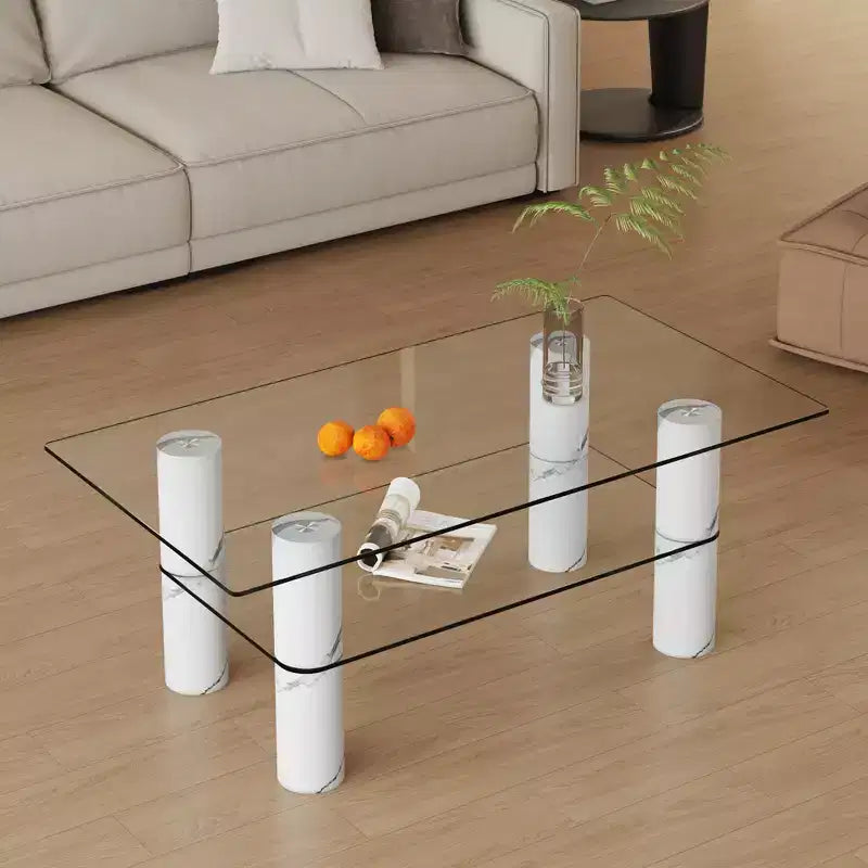 Console rustique, 6 compartiments ouverts, table de canapé en bois pour entrée