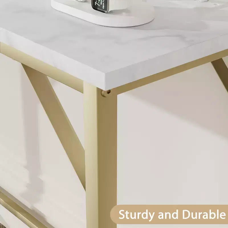 9.1 Table Console Étroite avec Prises, Table d'Appoint Derrière le Canapé
