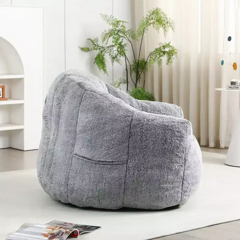 Fauteuil poire avec accoudoirs en mousse haute densité paresseux et confortable
