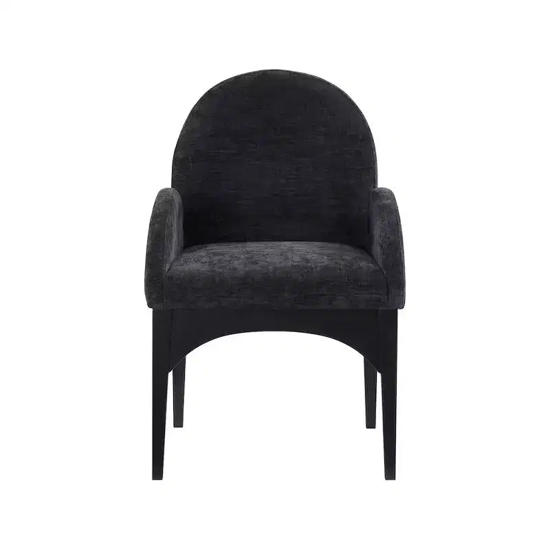 Chaise de salle à manger en tissu chenille