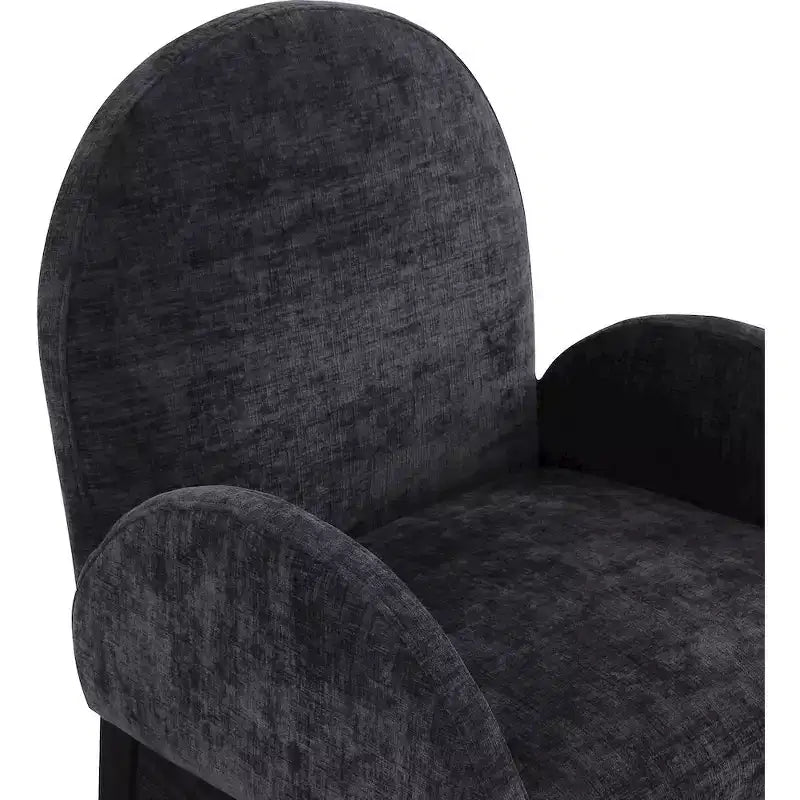 Chaise de salle à manger en tissu chenille