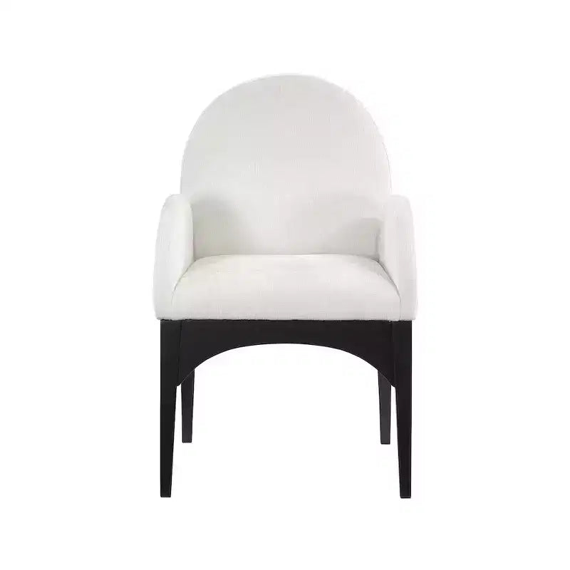 Chaise de salle à manger en tissu chenille