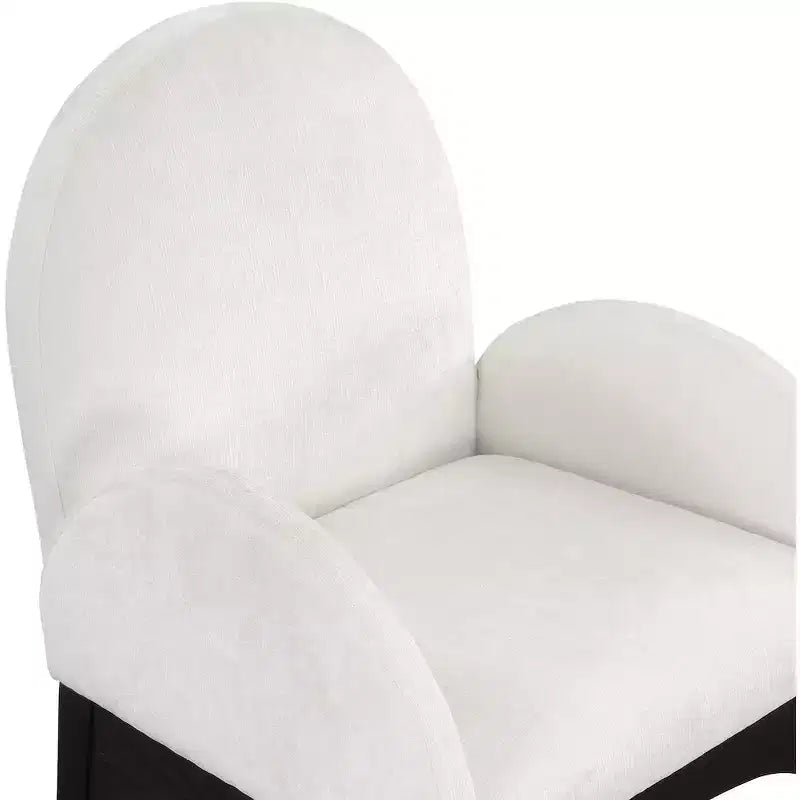 Chaise de salle à manger en tissu chenille
