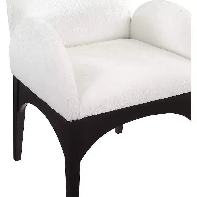 Chaise de salle à manger en tissu chenille