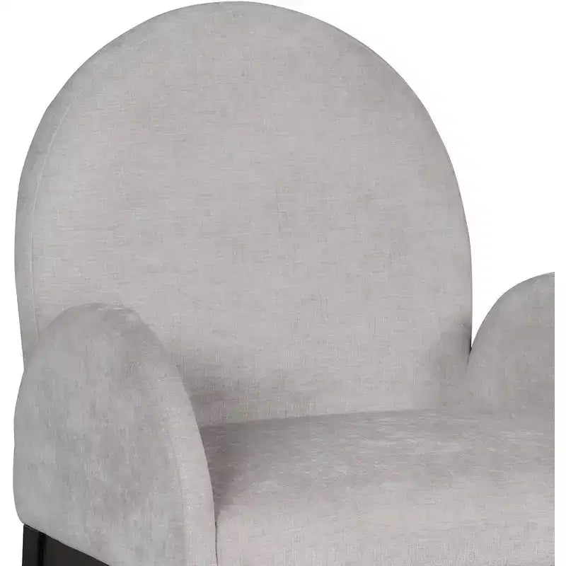Chaise de salle à manger en tissu chenille