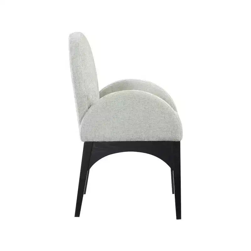 Chaise de salle à manger en tissu chenille