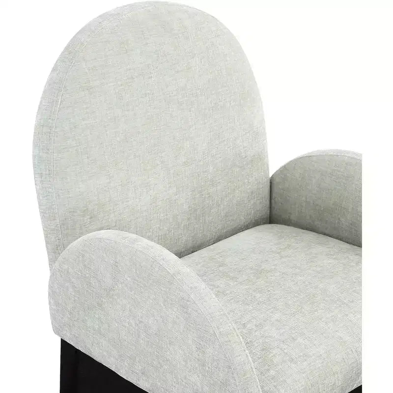 Chaise de salle à manger en tissu chenille