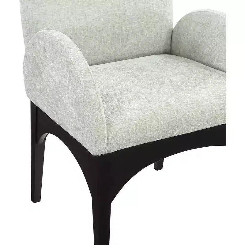 Chaise de salle à manger en tissu chenille