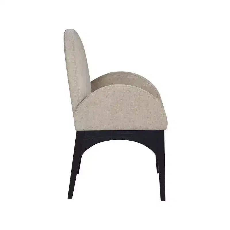 Chaise de salle à manger en tissu chenille