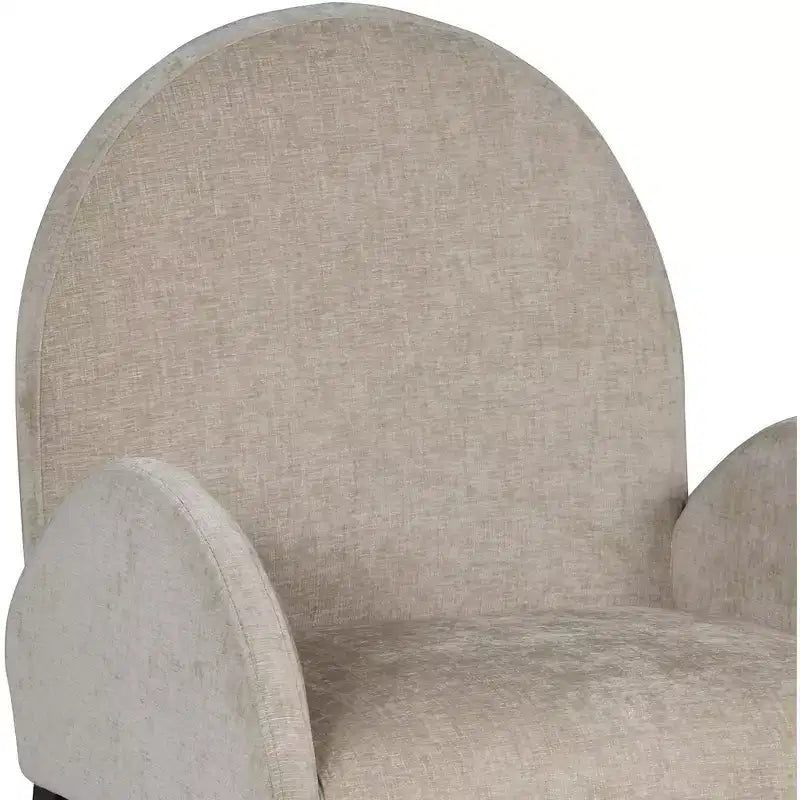 Chaise de salle à manger en tissu chenille