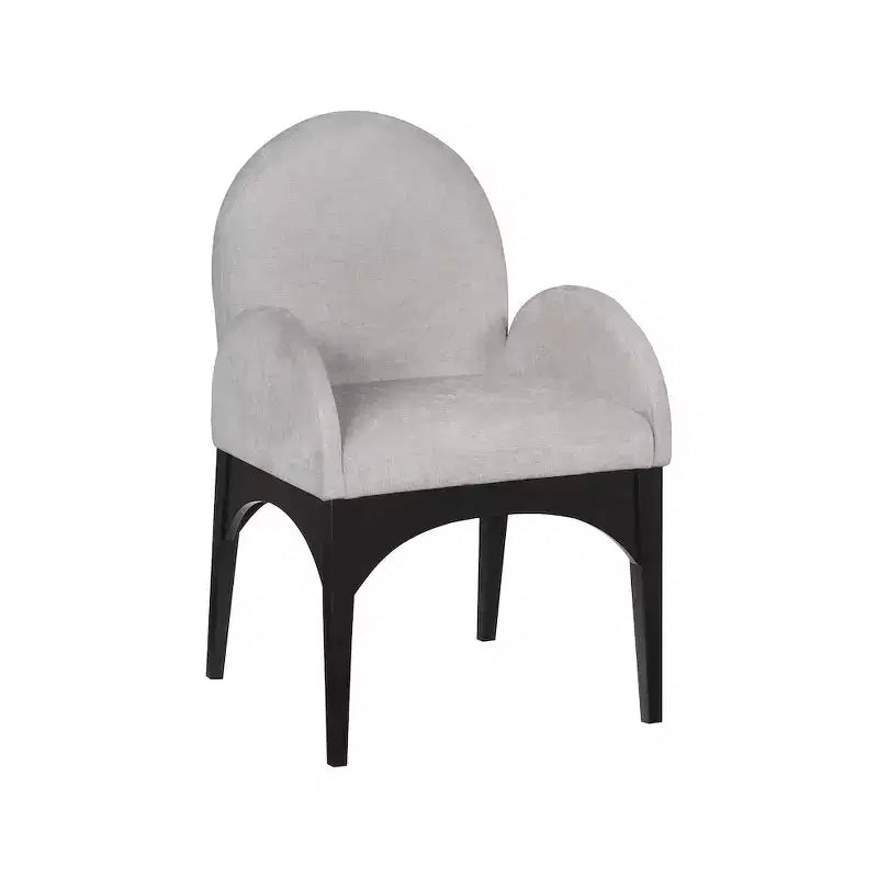 Chaise de salle à manger en tissu chenille