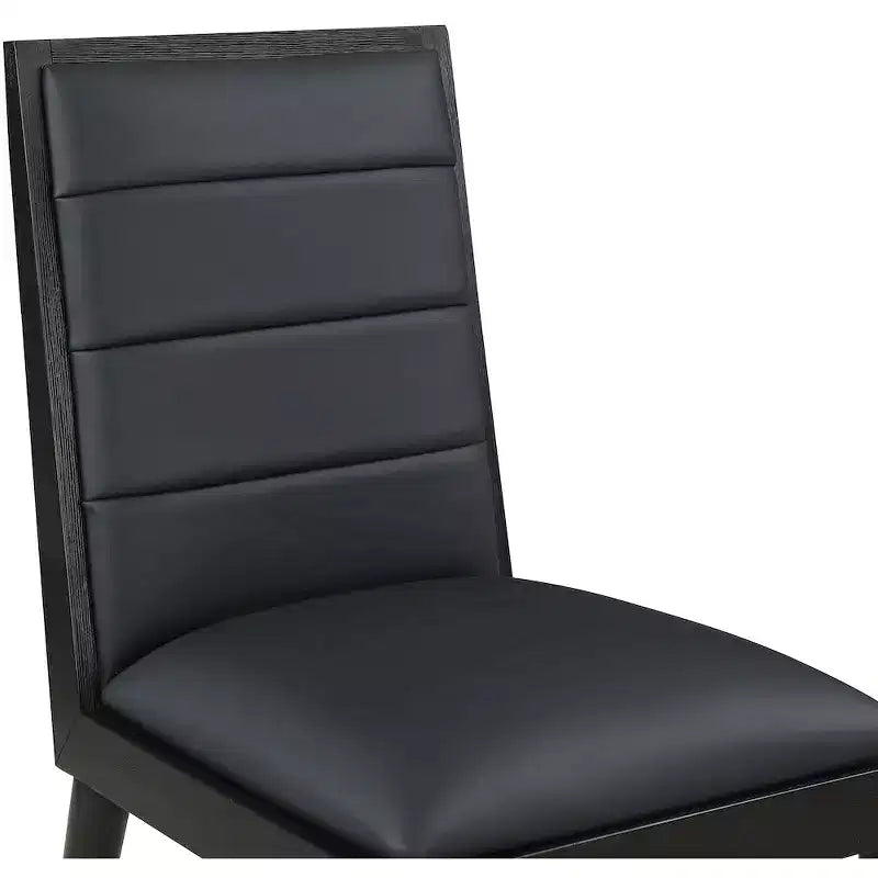 Chaise de salle à manger en cuir vegan