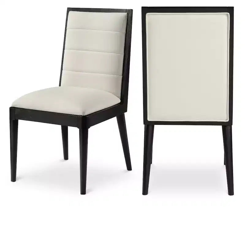 Chaise de salle à manger en cuir vegan