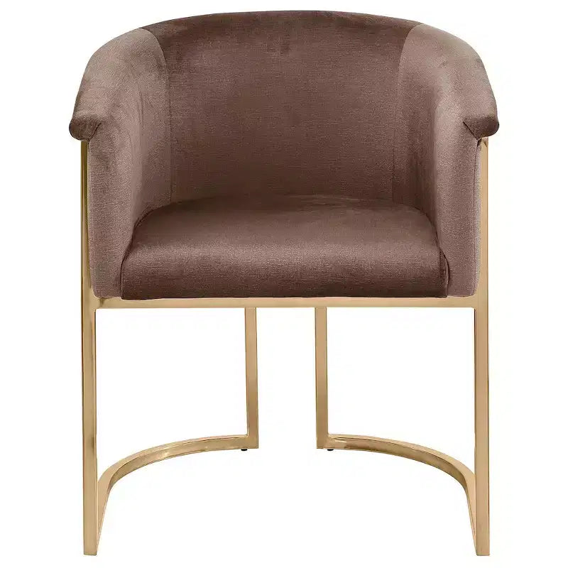 Chaise de salle à manger en velours