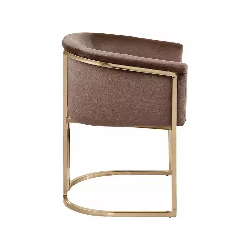 Chaise de salle à manger en velours