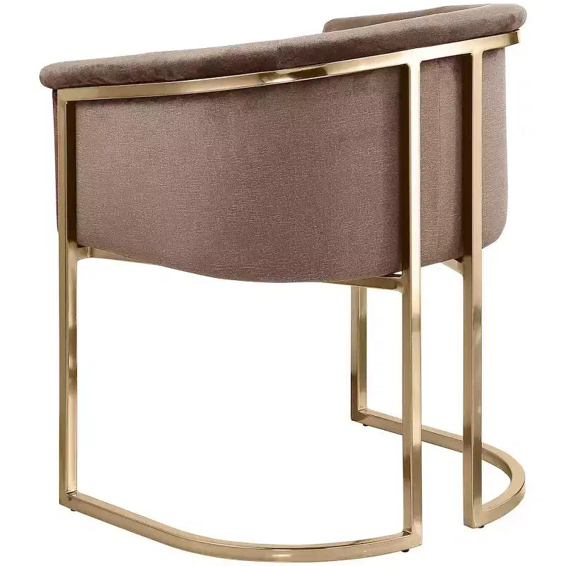 Chaise de salle à manger en velours