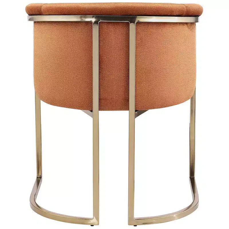 Chaise de salle à manger en velours