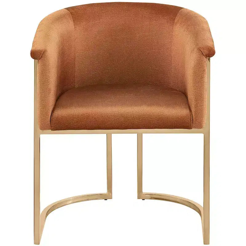Chaise de salle à manger en velours
