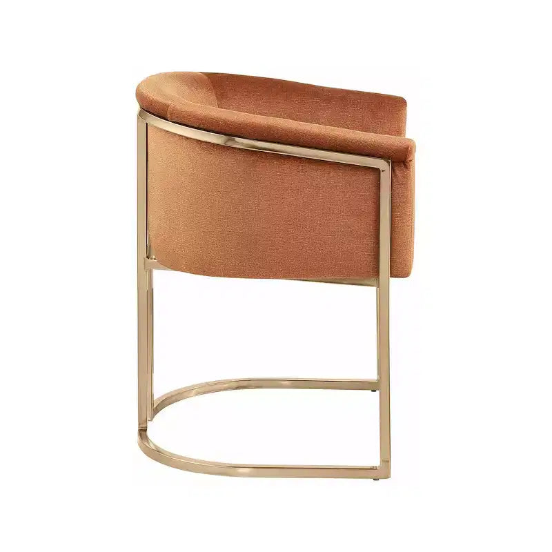 Chaise de salle à manger en velours
