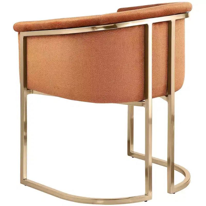 Chaise de salle à manger en velours