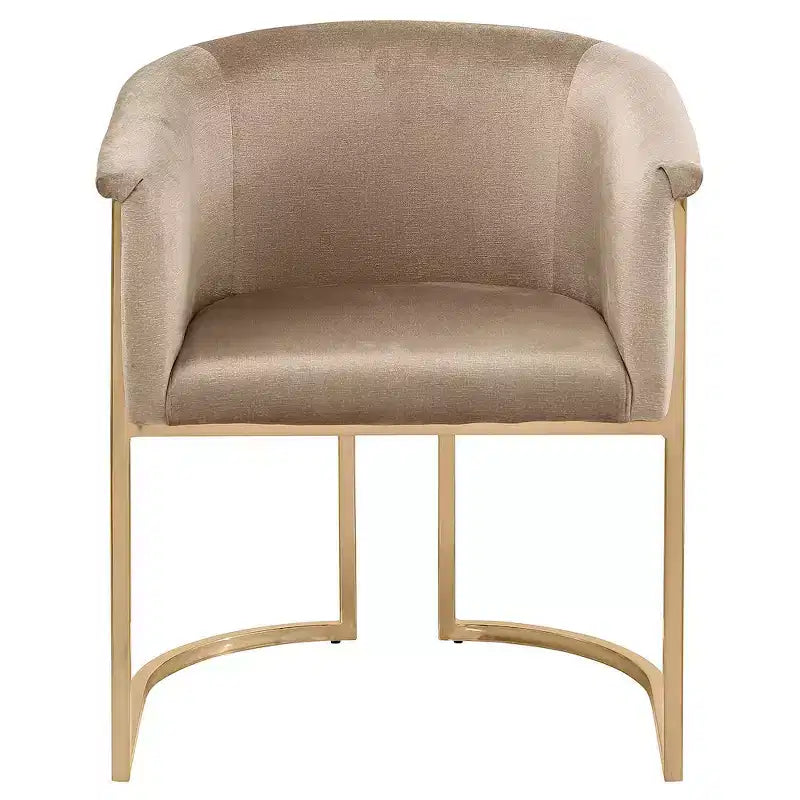 Chaise de salle à manger en velours
