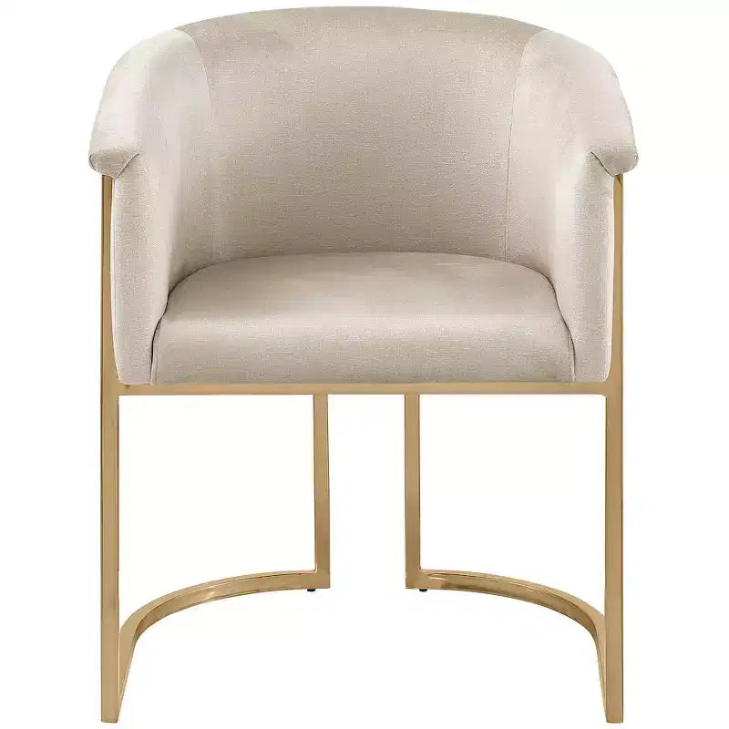 Chaise de salle à manger en velours