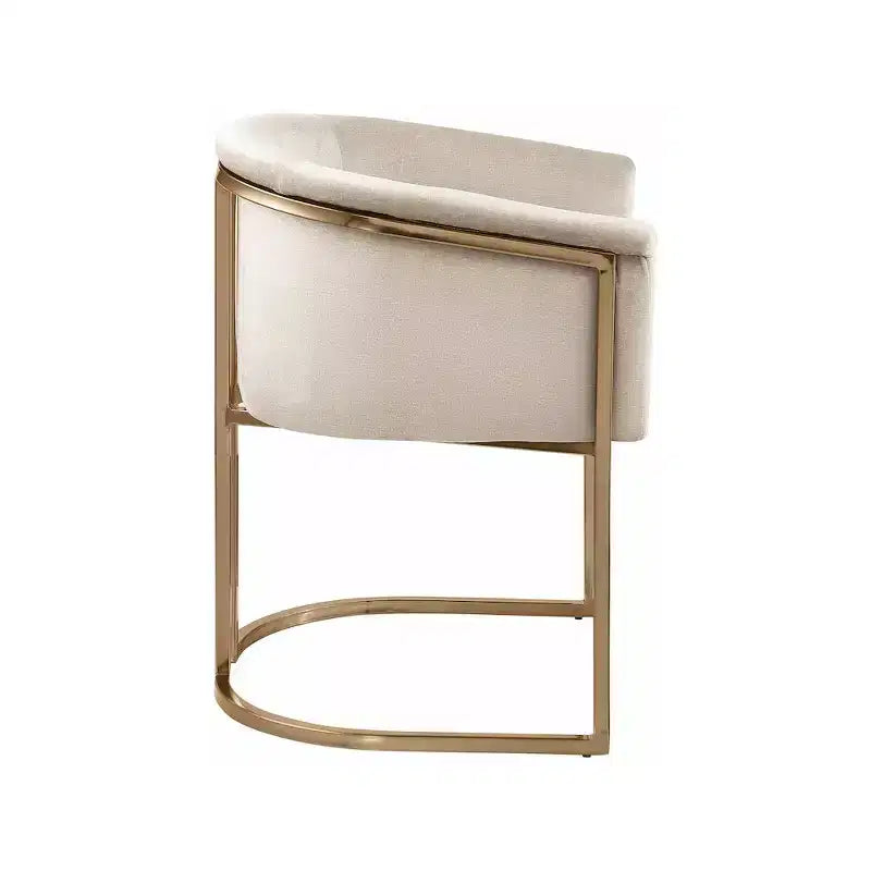Chaise de salle à manger en velours