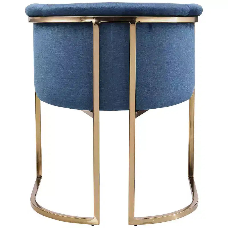 Chaise de salle à manger en velours