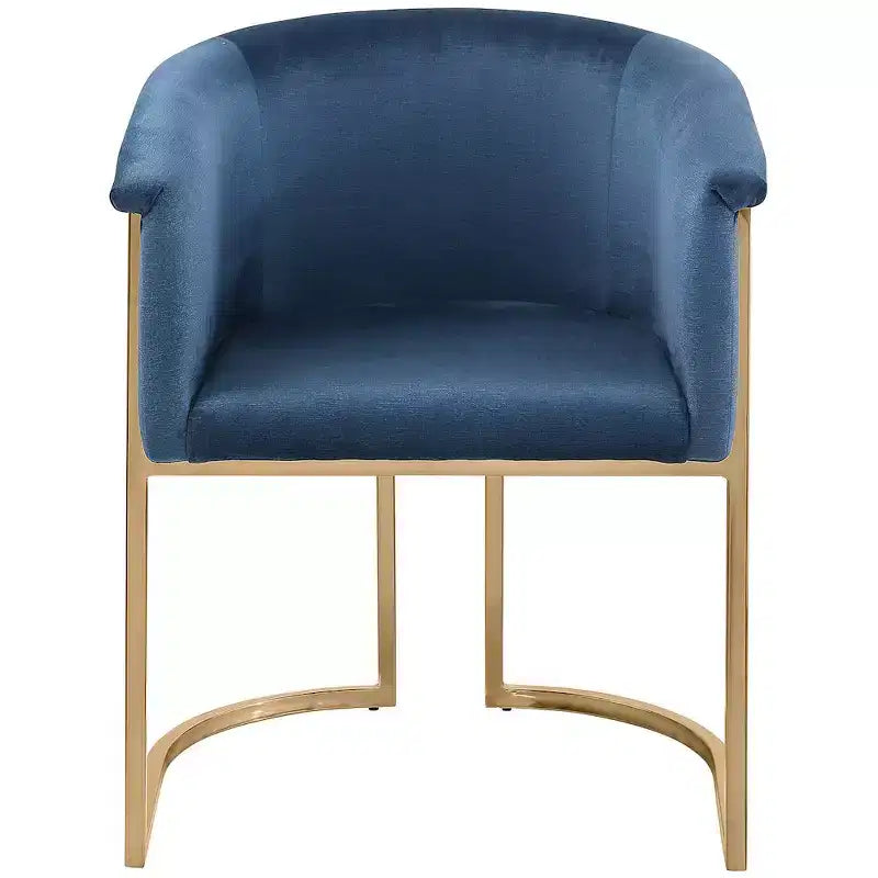 Chaise de salle à manger en velours