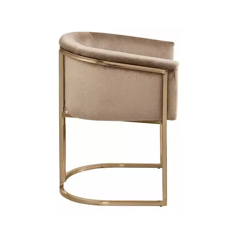 Chaise de salle à manger en velours