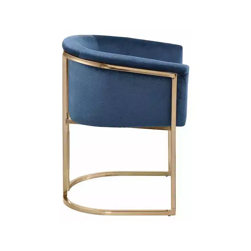 Chaise de salle à manger en velours