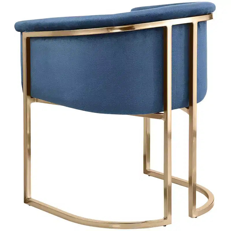 Chaise de salle à manger en velours