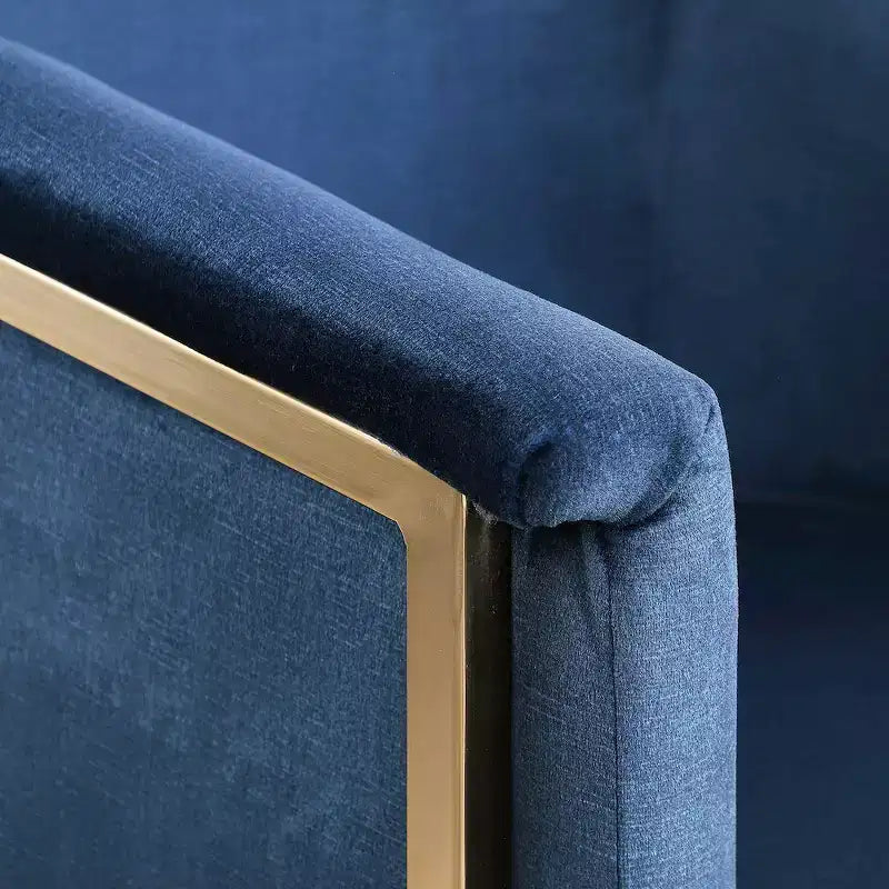 Chaise de salle à manger en velours